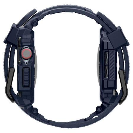 Spigen Rugged Armor Pro - Strap with Case for Apple Watch 10 46 mm (Navy Blue)
