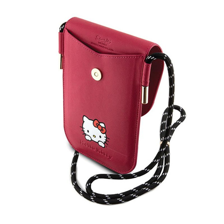 Hello Kitty Leder Daydreaming Cord - Crossbody Handytasche (rosa)