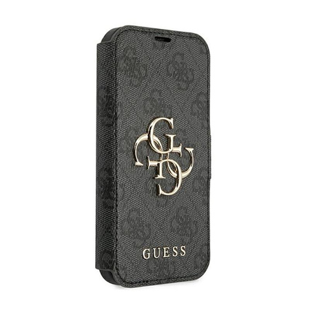 Guess Booktype 4G Big Metal Logo - iPhone 13 Pro Max Case (grey)