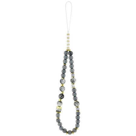 Guess IML Flowers Electro Pearl Strap MagSafe - Case iPhone 17 Pro (black)