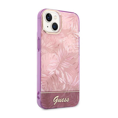 Guess Jungle Tasche - iPhone 14 Plus Tasche (Rosa)