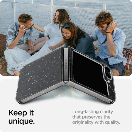 Spigen Airskin - Etui pour Samsung Galaxy Z Flip 6 (Glitter Crystal)