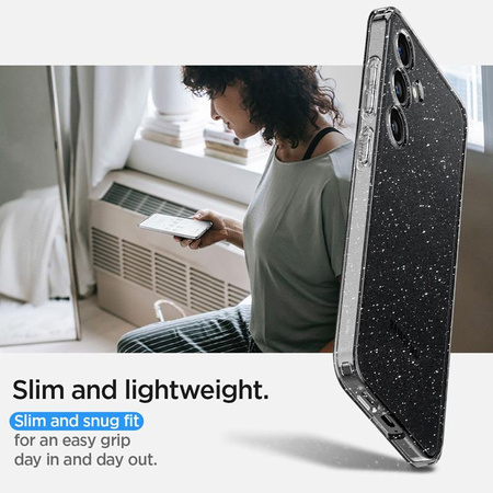 Spigen Liquid Crystal Glitter - Gehäuse für Samsung Galaxy S24+ (Transparent)