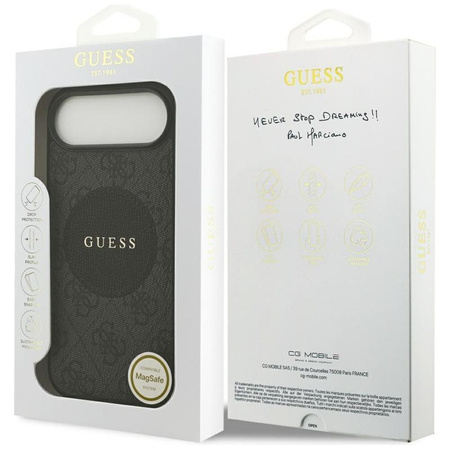 Guess 4G Circle Classic Logo MagSafe – Hülle iPhone Air (Schwarz)