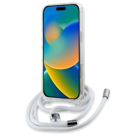 Karl Lagerfeld Crossbody IML Karl Head MagSafe - Pouzdro pro iPhone 16 (průhledné)