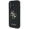 Guess Grained Big 4G Logo Small Classic Logo - Case for iPhone 16 (black)