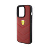 Ferrari Gestepptes Metall-Logo - iPhone 15 Pro Tasche (rot)