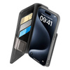 Cellularline Book Agenda - iPhone 15 Pro Max Case with MICROBAN Coating (black)