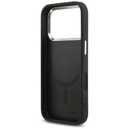 ETUI DO IPHONE 17 PRO do MAGSAFE KARL LAGERFELD ORYGINALNE CZARNE SKÓRZANE