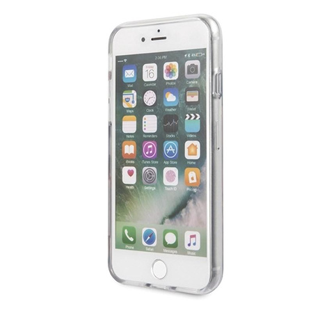 Guess Flower Shiny Collection N4 - tok iPhone SE 2020 / 8 / 7 (fekete)