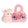 Fancy Pals – Plush Toy Princess Kitty with Gold Crown in Pink Bag 20 cm Eco-Friendly
