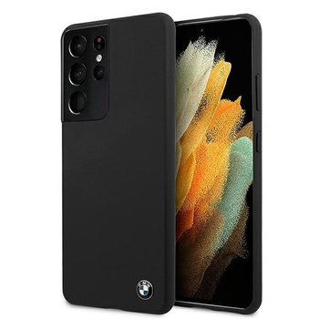 BMW Hardcase Silikon Signature Logo - Samsung Galaxy S21 Ultra Tasche (schwarz)