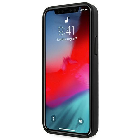 Guess 4G fém arany logó - iPhone 12 Pro Max tok (szürke)