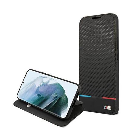 BMW Booktype M Collection Triangles - Samsung Galaxy S22+ Case (black)