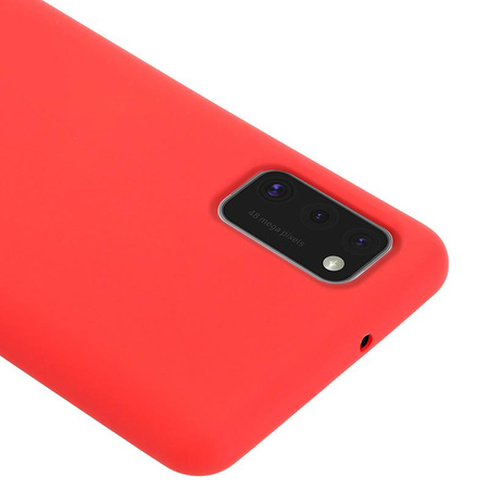 Barevný kryt Crong - pouzdro Samsung Galaxy A41 (červené)