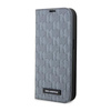 Karl Lagerfeld Booktype Saffiano Monogram - Coque pour iPhone 14 Pro Max (Argent)