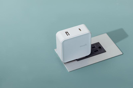 Moshi ProGeo USB-C PD Wandladegerät - USB-C Power Delivery + USB Wandladegerät, 42W (EU)