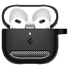 Spigen Rugged Armor - Hülle für Apple AirPods 4 (Matte Black)