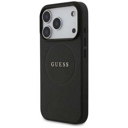 Guess Grained Ring MagSafe - iPhone 17 Pro Case (black)