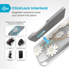 Speck Presidio Lux ClickLock & MagSafe - iPhone 16 Plus Tasche (Sonnenschein Gänseblümchen / Klar / Gold)