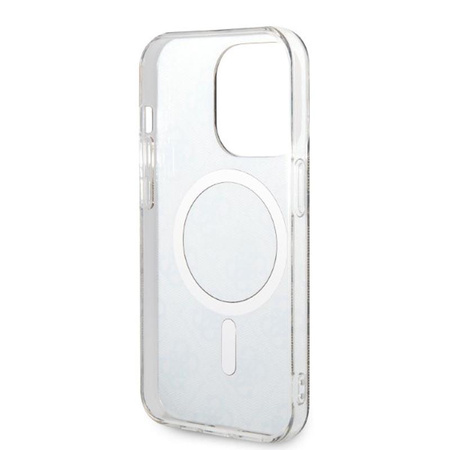 Guess Bundle Pack MagSafe 4G - MagSafe iPhone 14 Pro Max tok + töltő készlet (barna/arany)