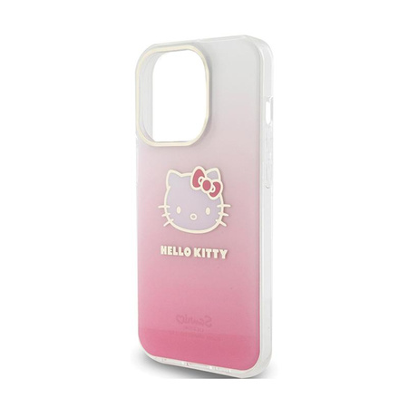 Hello Kitty IML gradiens Electrop Kitty Head - iPhone 15 Pro Max tok (rózsaszín)