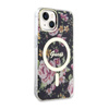 Guess Flower MagSafe - iPhone 14 tok (fekete)