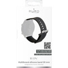 PURO ICON Multibrand Wristband – Uniwersalny pasek smartwatch 20 mm (S/M & M/L) (czarny)