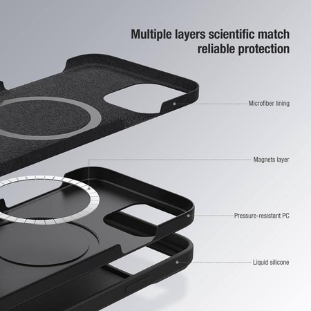 Nillkin CamShield Silky Magnetic - Apple iPhone 12 / 12 Pro Hülle mit Kameraabdeckung (Matcha Grün)