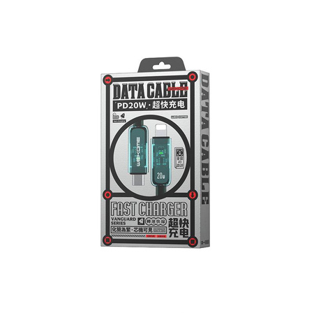 WEKOME WDC-181 Vanguard Series - USB-C to Lightning Super Fast Charging PD 20W connection cable 1m (Green)