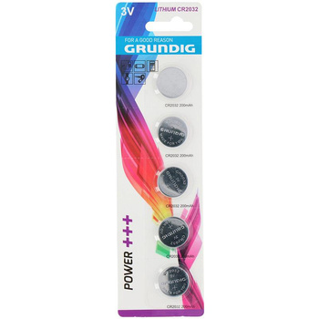 Grundig - Set of CR2032 3V button batteries 5 pcs.