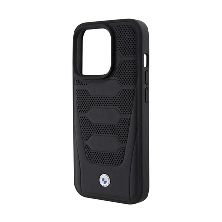 BMW Leather Seats Pattern - Coque pour iPhone 15 Pro (noir)