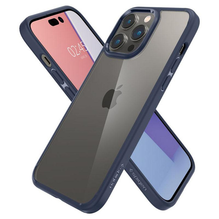 Spigen Ultra Hybrid - Hülle für iPhone 14 Pro (Marineblau)