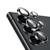 Crong objektívgyűrű - Edzett üveg a Samsung Galaxy S24 Ultra kamera objektívjéhez (fekete)