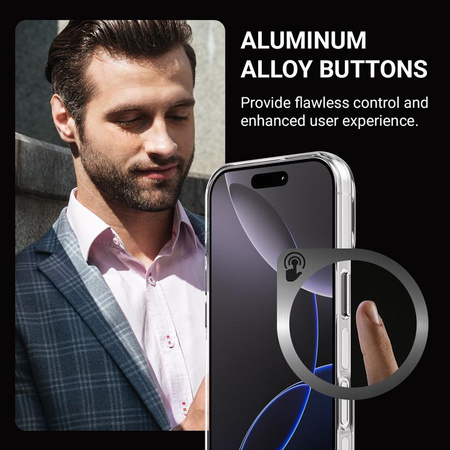 Kryt Crong Clear MAG Pro - MagSafe pro iPhone 16 Pro Max (průhledný)