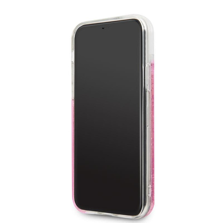 Karl Lagerfeld Glitter Liquid Floatting Charms - iPhone 11 Case (Pink Floatting Charms)