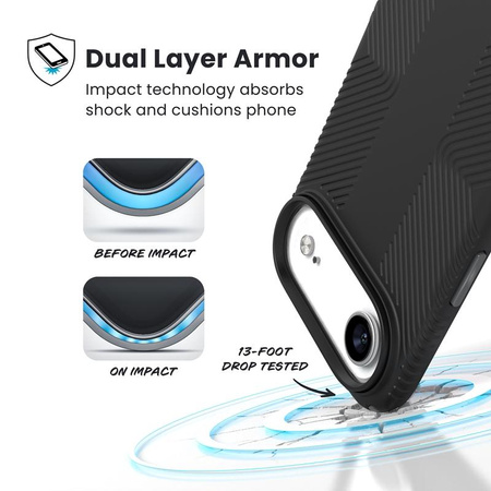 ETUI MAGSAFE PANCERNE DO IPHONE AIR Speck CZARNE WYTRZYMAŁE CASE