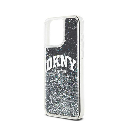 DKNY Liquid Glitter Big Logo - Case for iPhone 14 Pro Max (black)