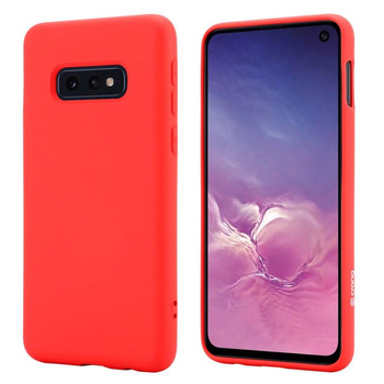 Crong Color Cover - Etui Samsung Galaxy S10e (czerwony)