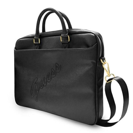 Guess Saffiano Script Computer Bag - Notebook bag 15 ”(black)