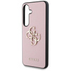 Guess Grained Big 4G Logo Small Classic Logo - Case for Samsung Galaxy S25 (pink)