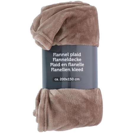 Flanell takaró 200x150cm (barna)