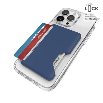 Speck ClickLock Wallet für MagSafe - Magnetische MagSafe-Geldbörse (Küstenblau)