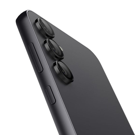 Spigen Optik Pro GLAS.TR EZ Fit kameravédő 2-Pack - Lencsevédő üveg Samsung Galaxy S23 FE készülékhez (2 db) (Fekete)