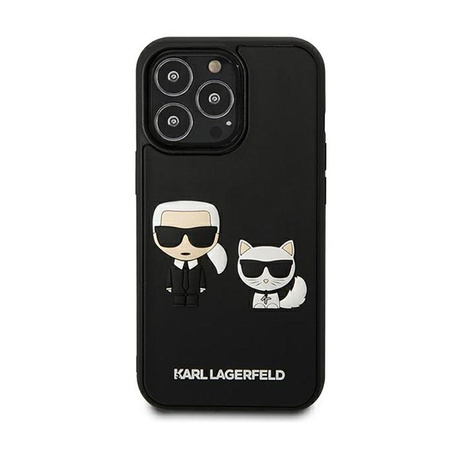 Karl Lagerfeld Ikonik 3D Karl & Choupette - iPhone 13 Pro Max Case (black)