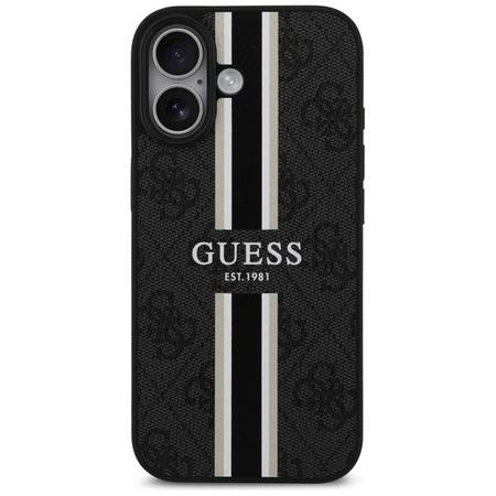 Guess 4G Printed Stripes MagSafe - Case iPhone 17 (black)