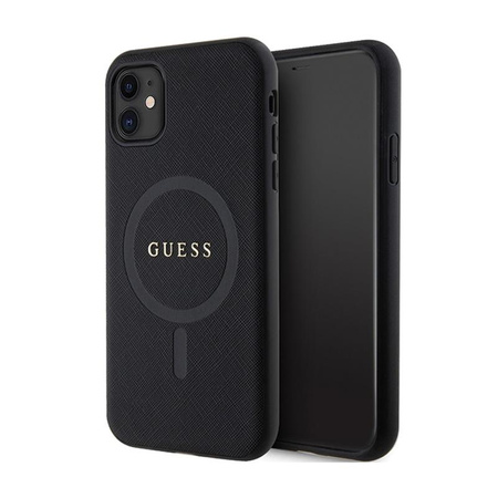 Guess Saffiano MagSafe - Case iPhone 11 (black)