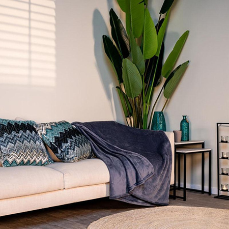 Flanell-Decke 200x150cm (blau)