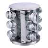 Alpina - Rotating spice rack organizer for 12 jars