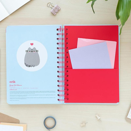 Pusheen - Naptár / Heti tervező 2023/2024 a Purrfect Love kollekcióból (14,8 x 21 cm)